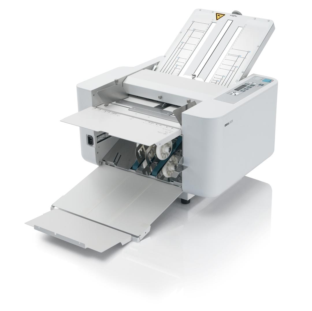 Plieuse de documents 8335 IDEAL — Plieuse de documents IDEAL 8335, formats A4 et A3, 240 feuilles par minute, 6 types de plis