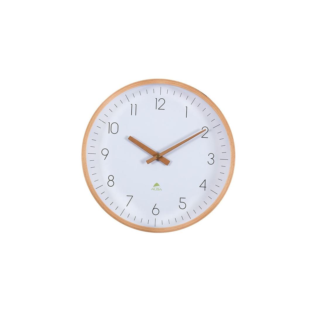 Horloge murale en hêtre silencieuse, Ø 30 cm HORTREE ALBA - Horloge murale en hêtre silencieuse ALBA HORTREE, vue d'ensemble