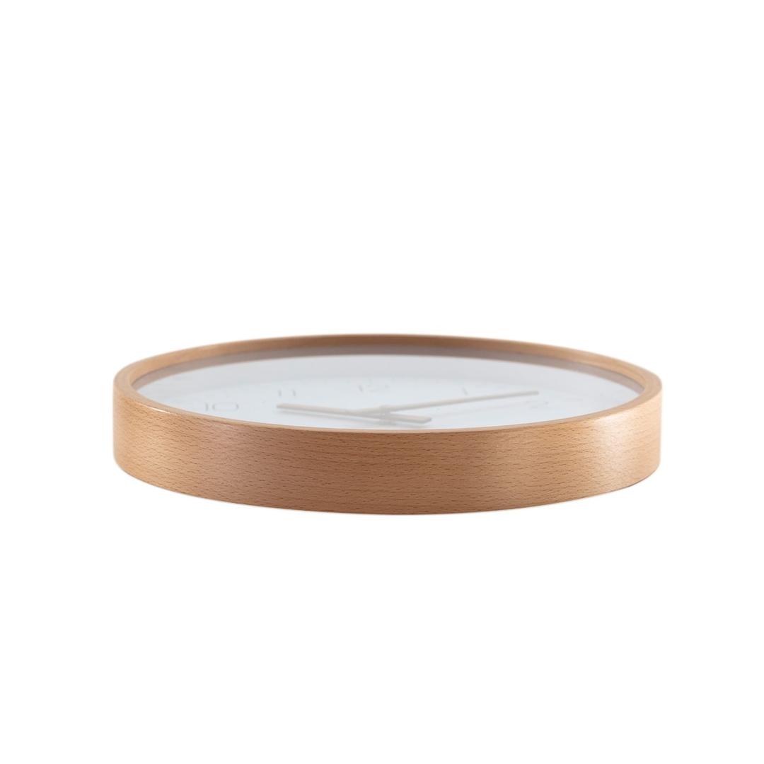 Horloge murale en hêtre silencieuse, Ø 30 cm HORTREE ALBA - Horloge murale en hêtre silencieuse ALBA HORTREE, profil