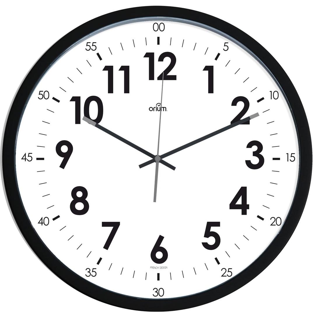 Grande horloge murale à quartz, Ø 40 cm Orium 40 cm CEP - Grande horloge murale à quartz CEP Orium 40 cm, vue d'ensemble