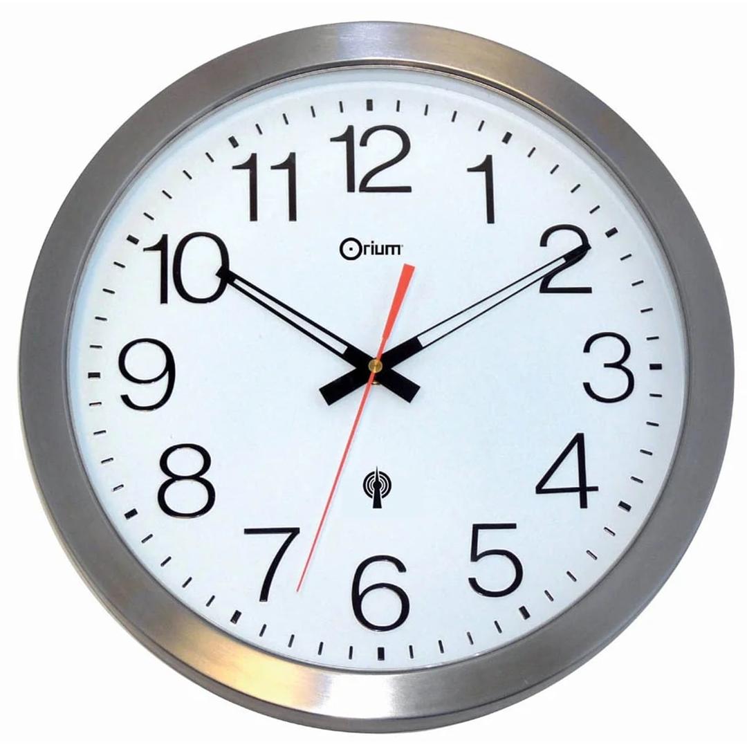 Horloge radio-pilotée étanche en inox, Ø 35,5 cm Orium étanche inox CEP - Horloge radio-pilotée étanche en inox CEP Orium étanche inox, vue d'ensemble