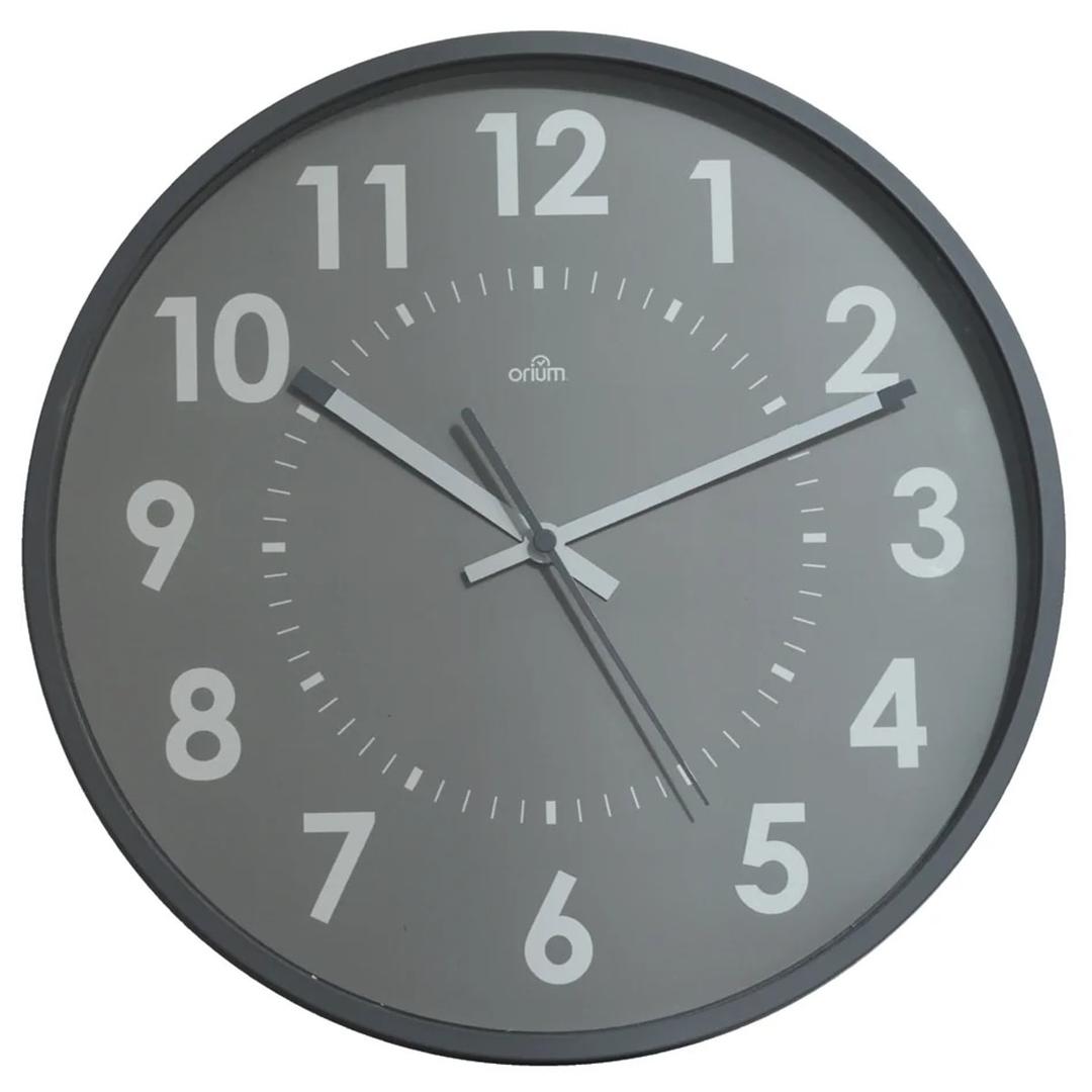 Horloge murale silencieuse, Ø 31 cm Orium silencieuse gris CEP - Horloge murale silencieuse CEP Orium silencieuse gris, vue d'ensemble