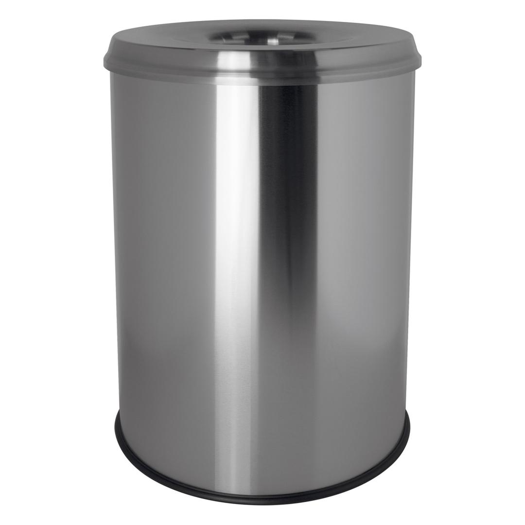 Corbeille anti-feu, tête extinctrice the guardian 15 litres HELIT - Corbeille anti-feu helit the guardian 15 litres argent, vue d'ensemble