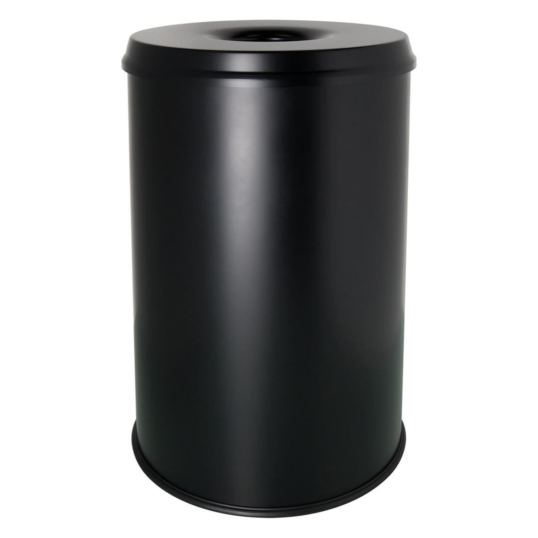 Corbeille anti-feu, tête extinctrice the guardian 30 litres HELIT - Corbeille anti-feu helit the guardian 30 litres noire, vue d'ensemble
