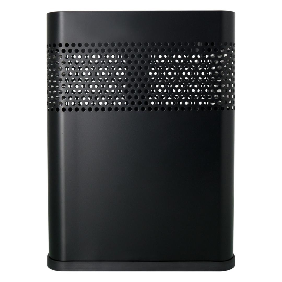 Corbeille à papier, carrée, perforée the dot 18 litres HELIT - Corbeille à papier helit the dot 18 litres noire, autre vue