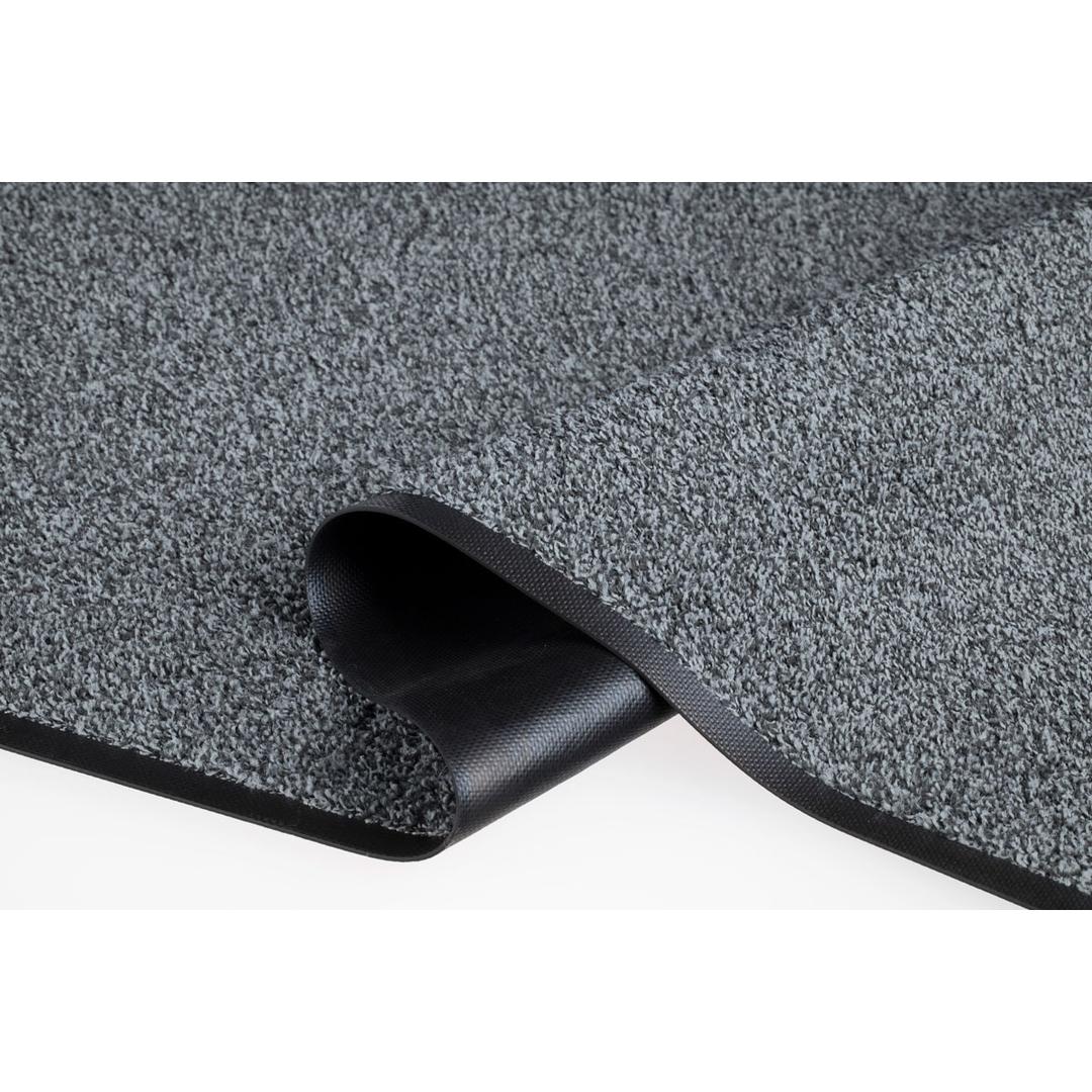 Tapis anti-salissure d'intérieur, lavage industriel EAZYCARE WASH gris 85 × 150 cm MILTEX - Tapis anti-salissure miltex EAZYCARE WASH gris 85 × 150 cm, coin replié, dos en caoutchouc