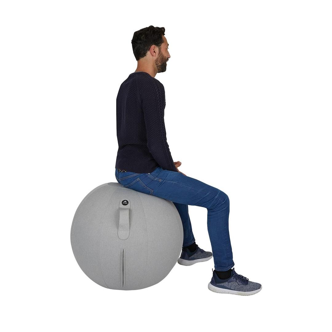 Ballon d'assise, Ø 65 cm ERGOBALL gris clair ALBA - Ballon d'assise ALBA ERGOBALL gris clair, en situation