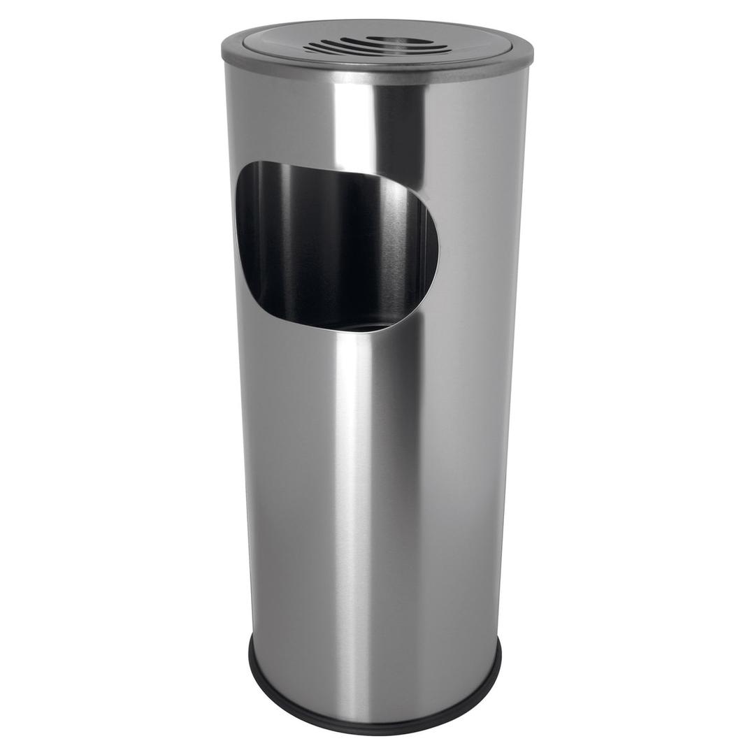 Cendrier-poubelle, 13 litres the shark inox HELIT - Cendrier-poubelle helit the shark inox, vue d'ensemble