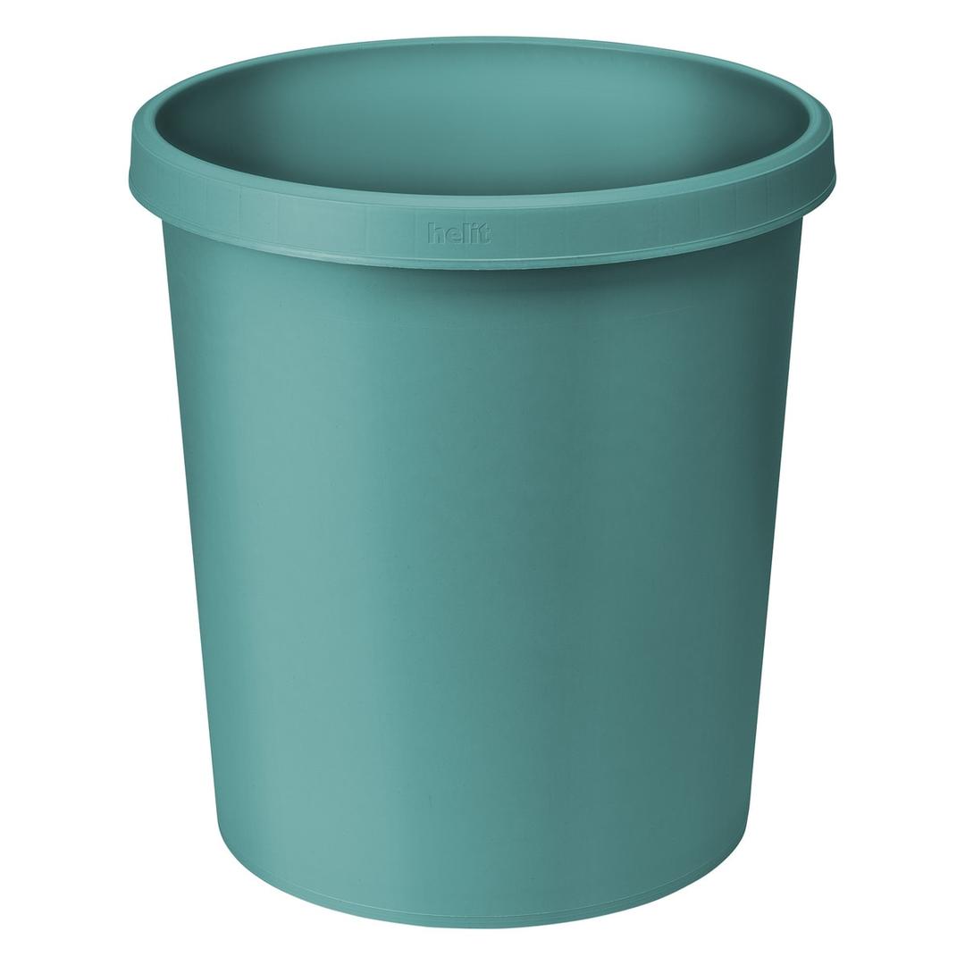 Corbeille à papier, plastique recyclé the green german 18 litres HELIT - Corbeille à papier helit the green german 18 litres verte, vue d'ensemble