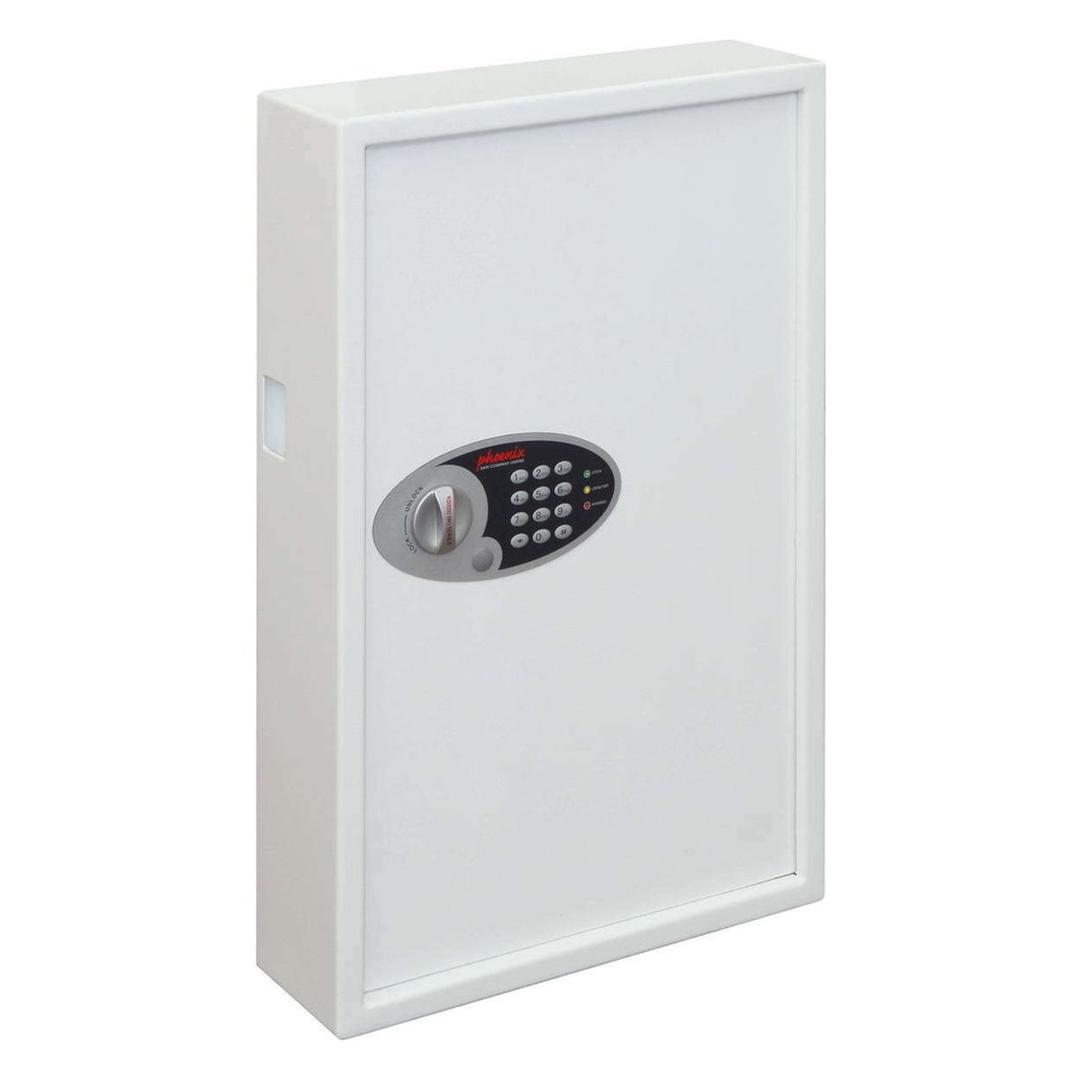 Armoire à clés sécurisée, 144 clés, trappe de dépôt CYGNUS KS0033E MKII PHOENIX - Armoire à clés sécurisée Phoenix CYGNUS KS0033E MKII, porte ouverte