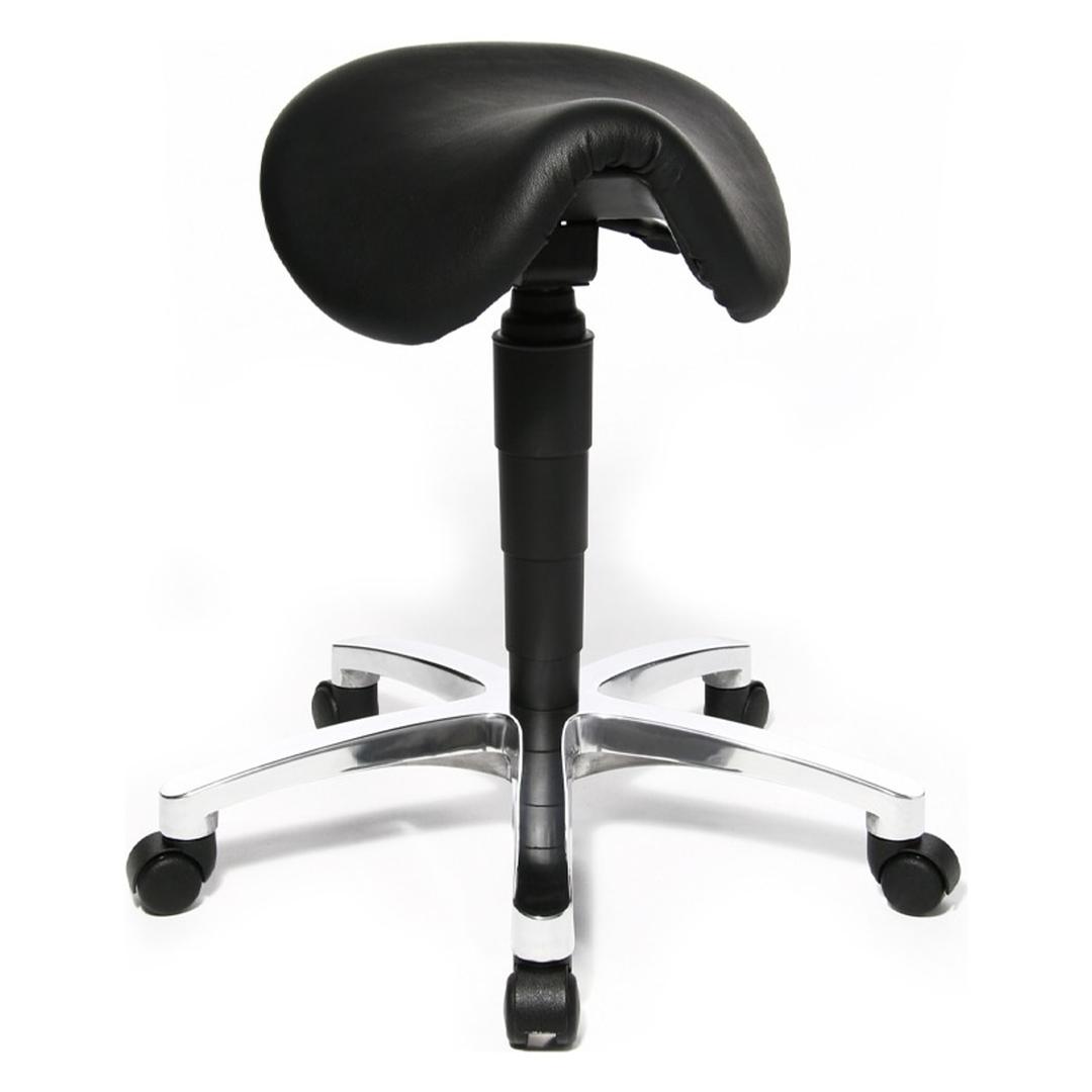 Tabouret selle Bonanza cuir noir TOPSTAR - Tabouret selle Topstar Bonanza cuir noir, vue d'ensemble