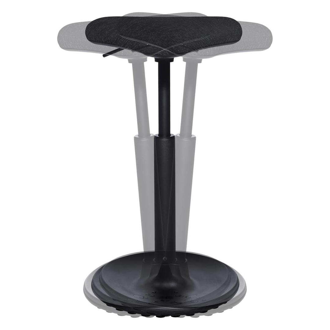 Tabouret assis-debout Sitness H1 noir TOPSTAR - Tabouret assis-debout Topstar Sitness H1 noir, vue 3
