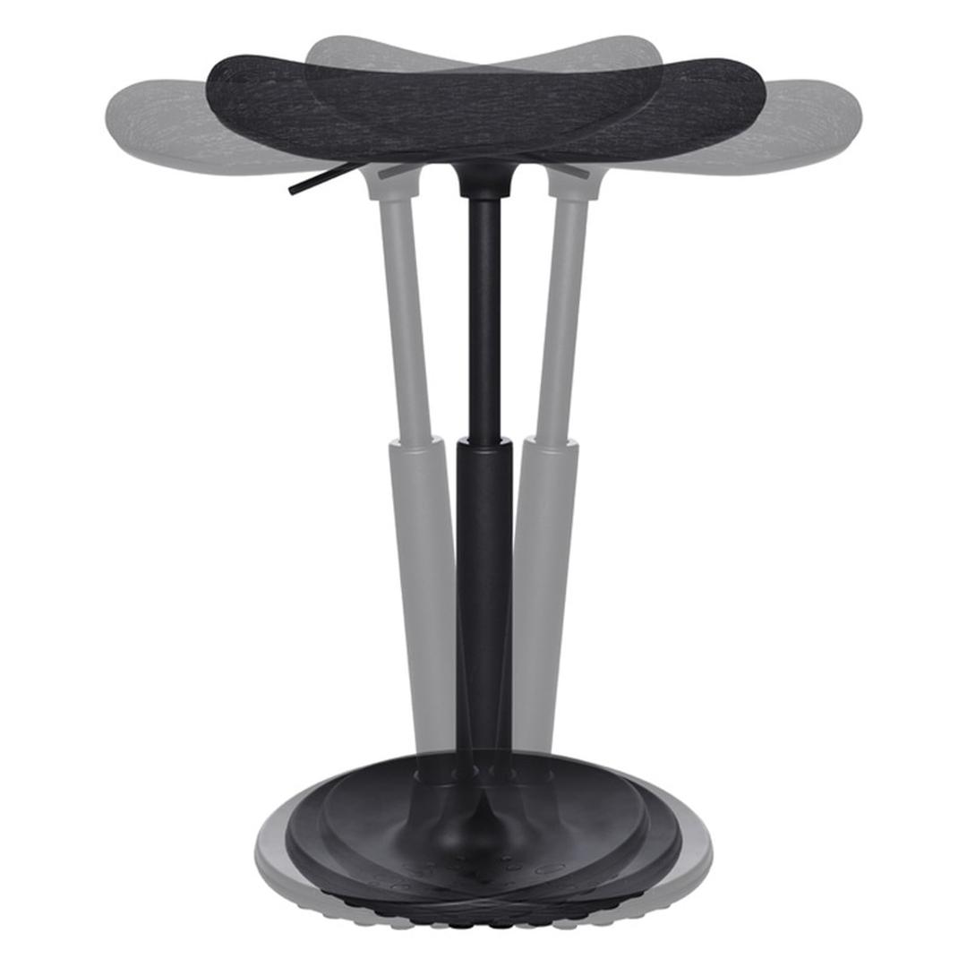 Tabouret assis-debout Sitness H2 noir TOPSTAR - Tabouret assis-debout Topstar Sitness H2 noir, mobilité de l'assise