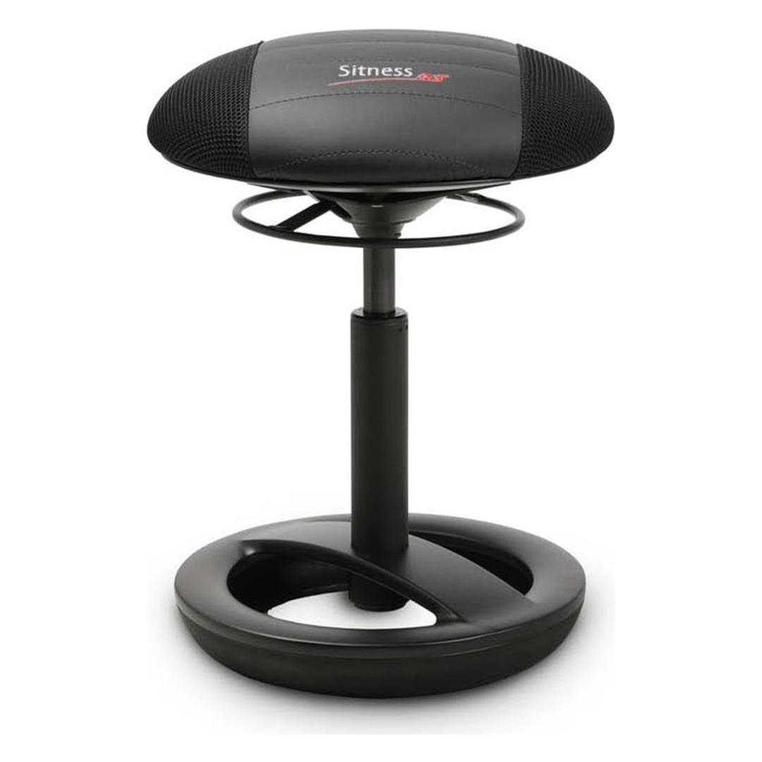 Tabouret actif gaming Sitness RS Bob noir / noir TOPSTAR - Tabouret actif gaming Topstar Sitness RS Bob noir / noir, vue de trois quarts