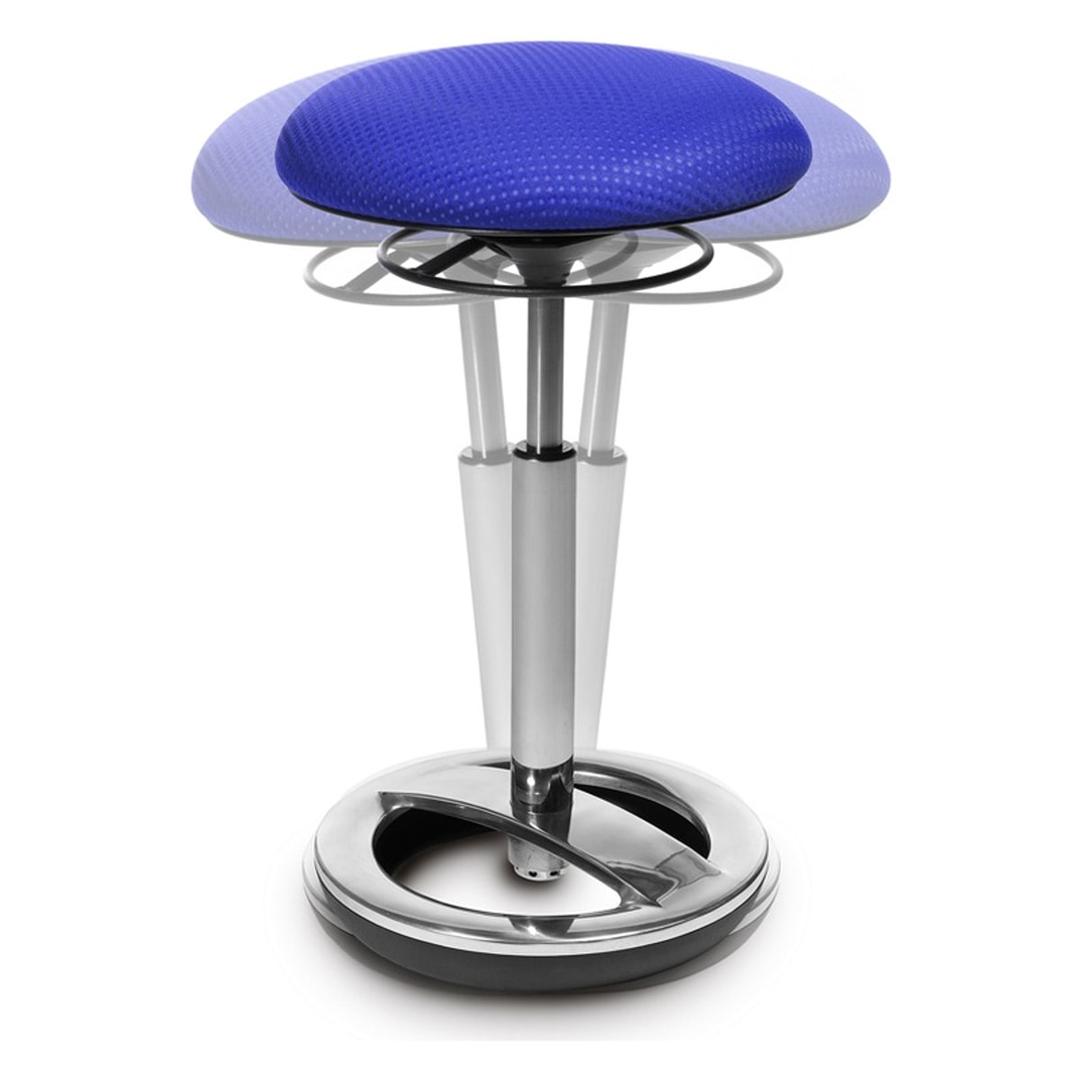 Tabouret actif haut Sitness High Bob TOPSTAR - Tabouret actif haut Topstar Sitness High Bob bleu, effet balancier