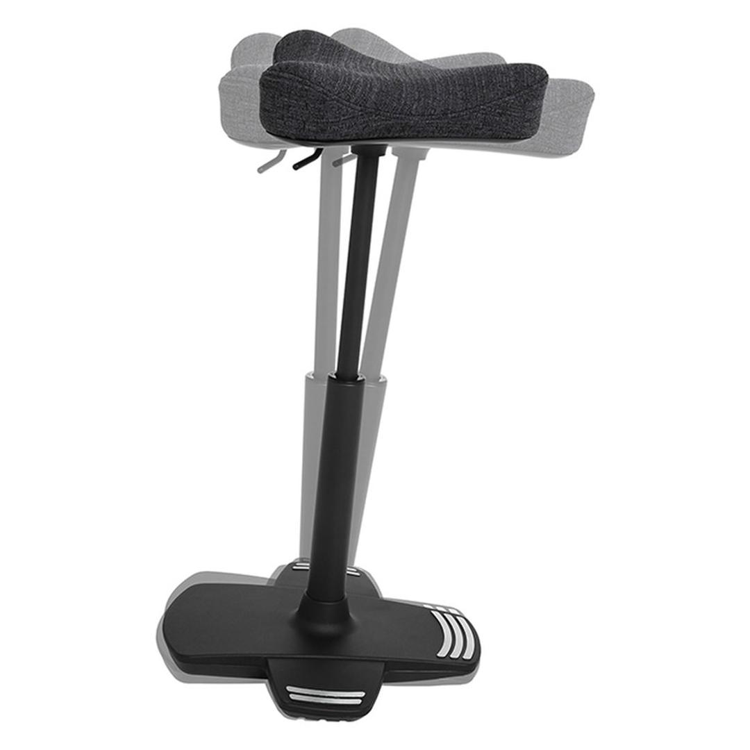 Appui assis-debout Sitness Work High noir TOPSTAR - Appui assis-debout Topstar Sitness Work High noir, inclinaison de l'assise