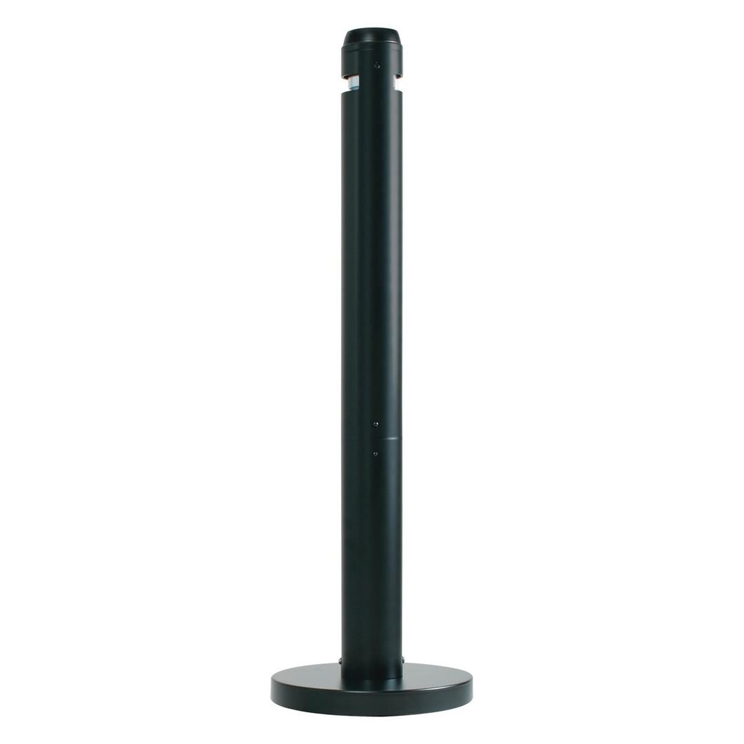 Cendrier sur colonne en aluminium Smokers' Pole RUBBERMAID - Cendrier sur colonne Rubbermaid Smokers' Pole noir, vue d'ensemble