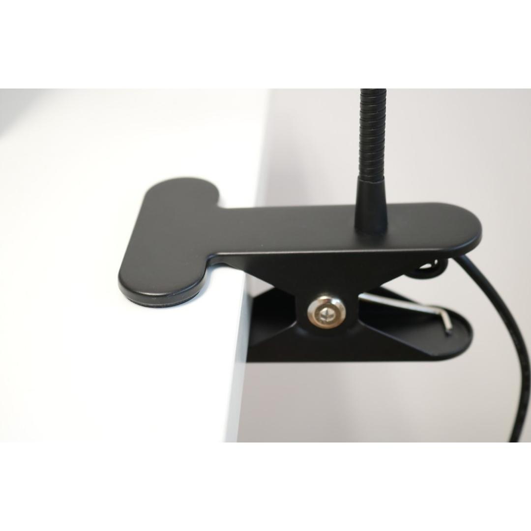 Lampe LED à pince, bras flexible SNOKE UNILUX - Lampe LED à pince UNILUX SNOKE, pince à coussins en caoutchouc