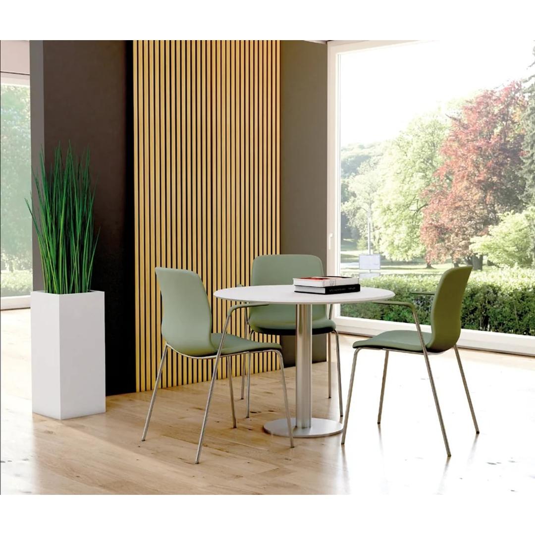 Panneau mural acoustique autocollant, 60 x 80 cm, lot de 2 panneau mural acoustique Oxford, lot de 2 KERKMANN - Panneau mural acoustique autocollant kerkmann panneau mural acoustique Oxford, lot de 2, posés au mur d'un coin repas