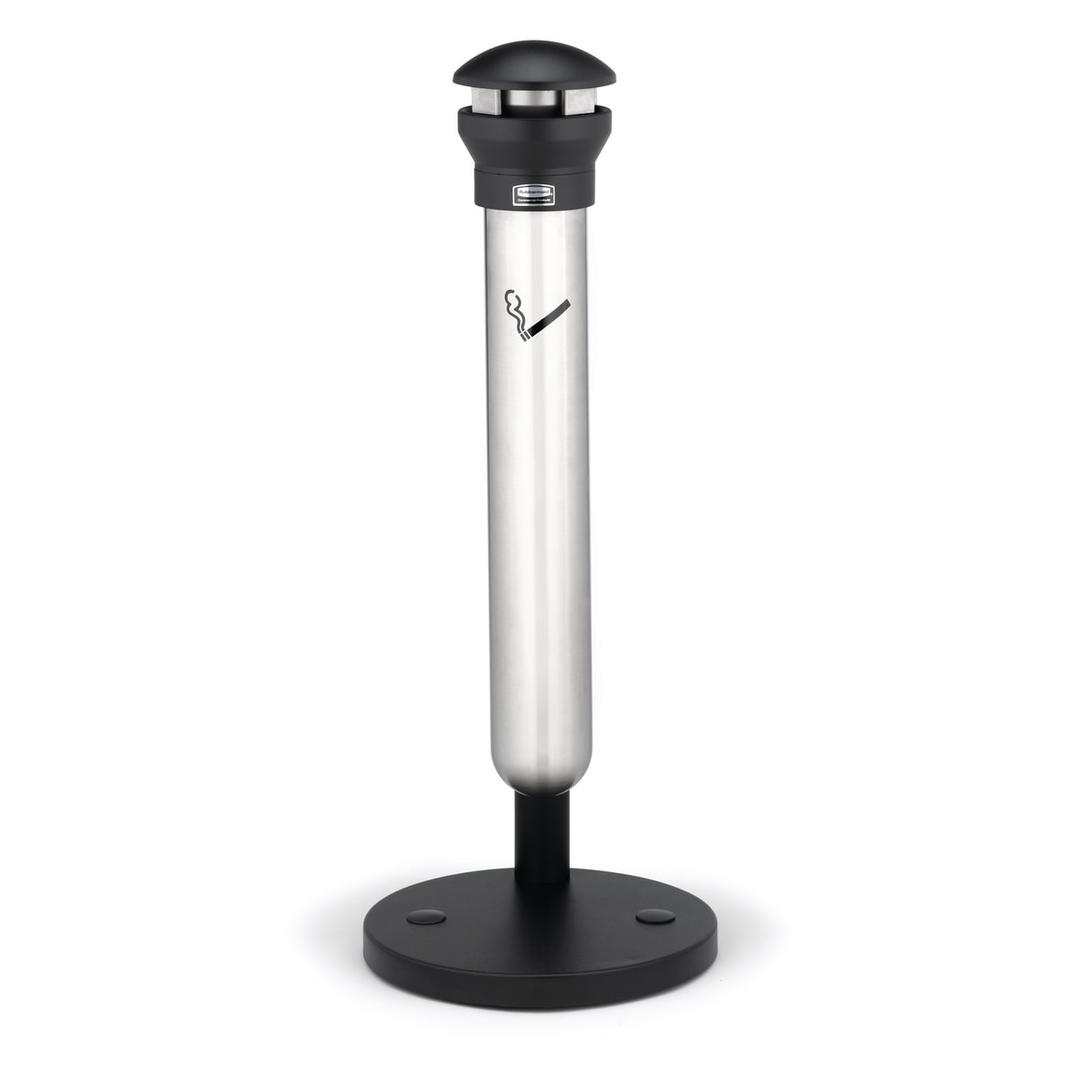 Cendrier sur colonne en inox Infinity sur base RUBBERMAID - Cendrier sur colonne en inox Rubbermaid Infinity sur base, vue d'ensemble