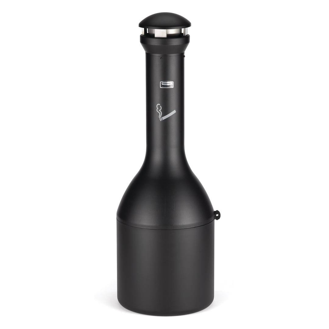 Cendrier sur pied en métal Infinity Traditional noir RUBBERMAID - Cendrier sur pied en métal Rubbermaid Infinity Traditional noir, vue d'ensemble