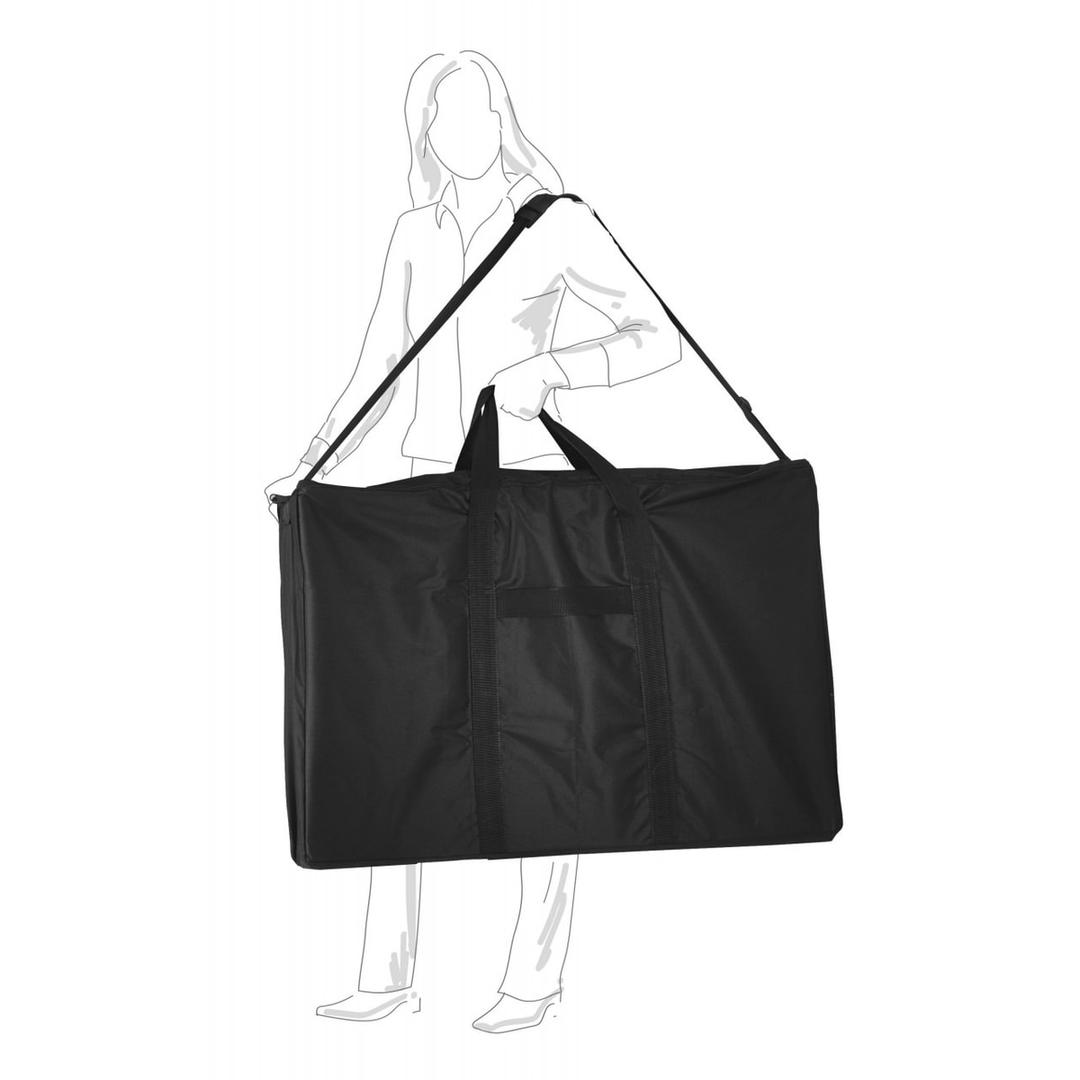 Cloison pliante en feutre, 244 x 181 cm cloison de présentation pliante bleu MAGNETOPLAN - Cloison de présentation pliante magnetoplan bleu, repliée dans son sac de transport