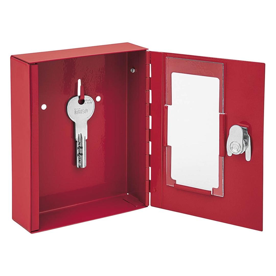 Boîte murale pour clé de secours, avec marteau Boîte à clé de secours WEDO - Boîte murale pour clé de secours WEDO Boîte à clé de secours, vue d'ensemble, porte ouverte