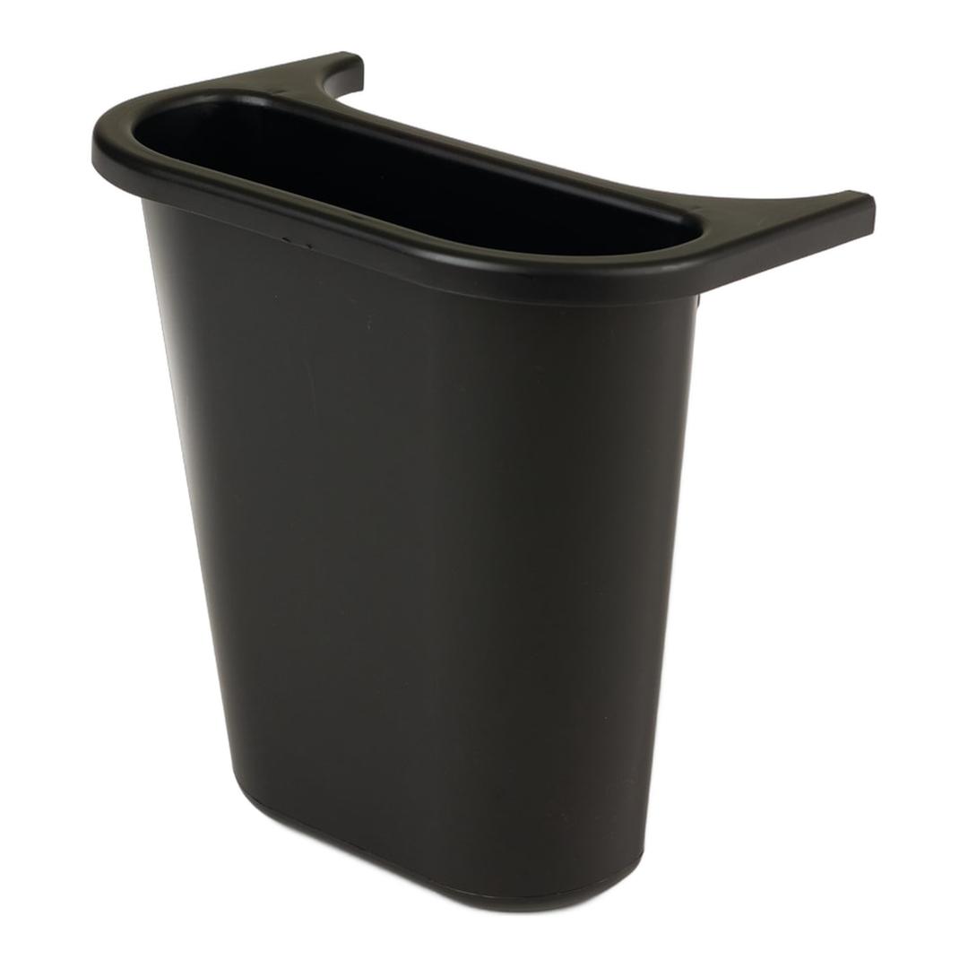Bac de tri, à accrocher bac latéral Deskside RUBBERMAID - Bac latéral Rubbermaid pour corbeille Deskside, noir, vue d'ensemble