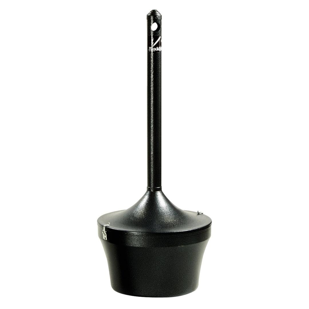 Cendrier sur pied en acier ignifuge Aladdin noir charbon RUBBERMAID - Cendrier sur pied en acier ignifuge Rubbermaid Aladdin noir charbon, vue d'ensemble
