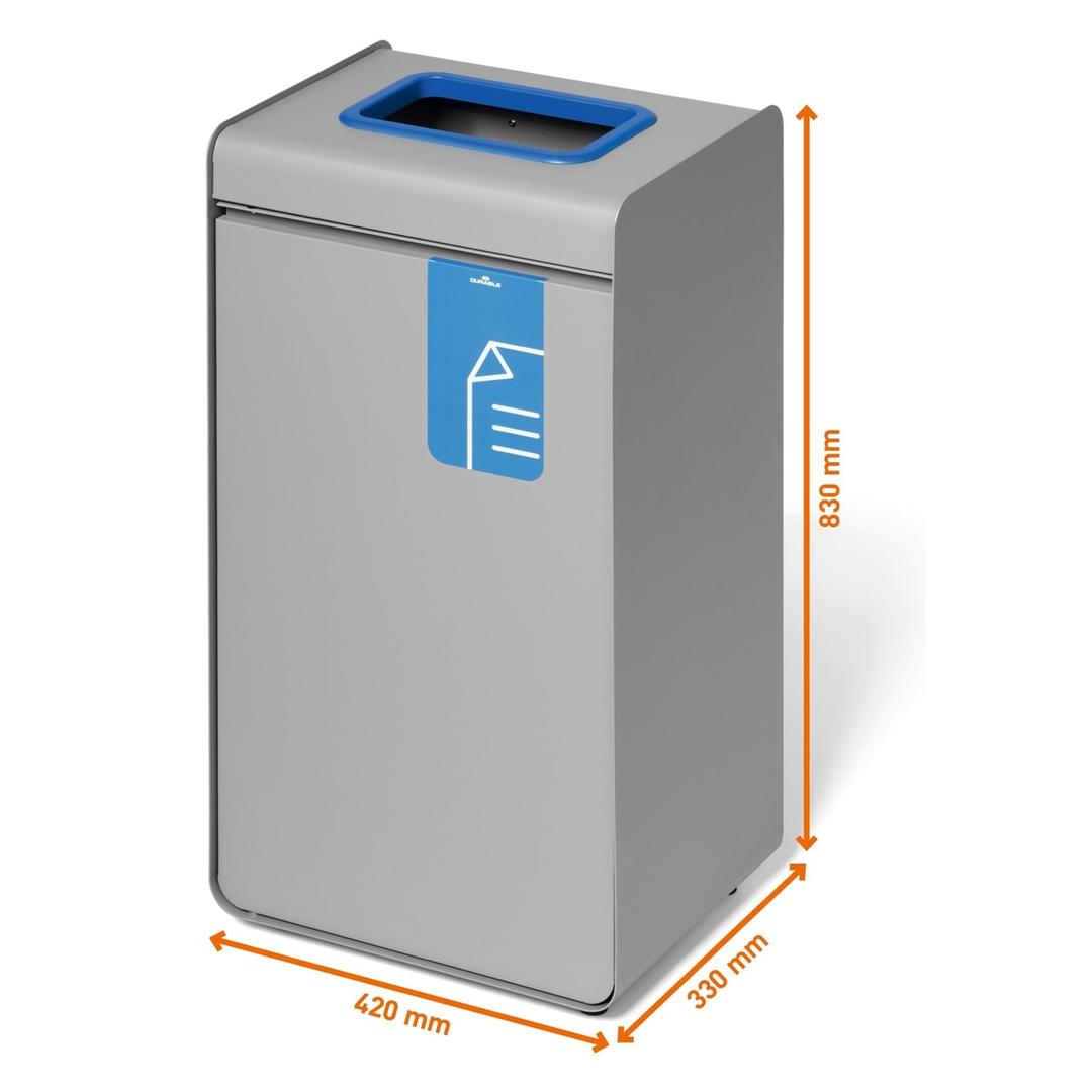 Borne de tri sélectif 55 litres DURASORT papier DURABLE - Borne de tri sélectif DURABLE DURASORT papier, dimensions