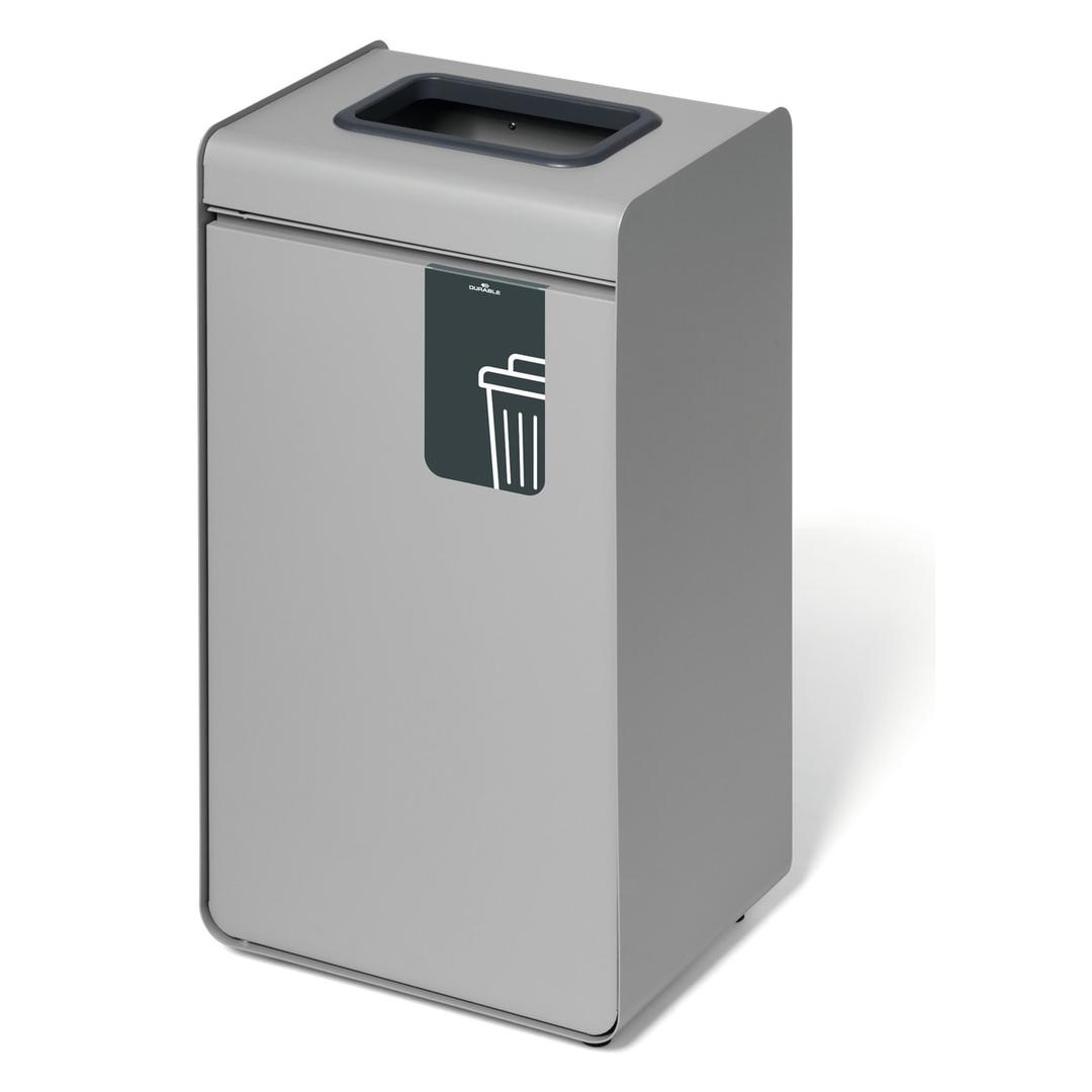 Borne de tri sélectif 55 litres DURASORT déchets résiduels DURABLE - Borne de tri sélectif DURABLE DURASORT déchets résiduels, vue d'ensemble