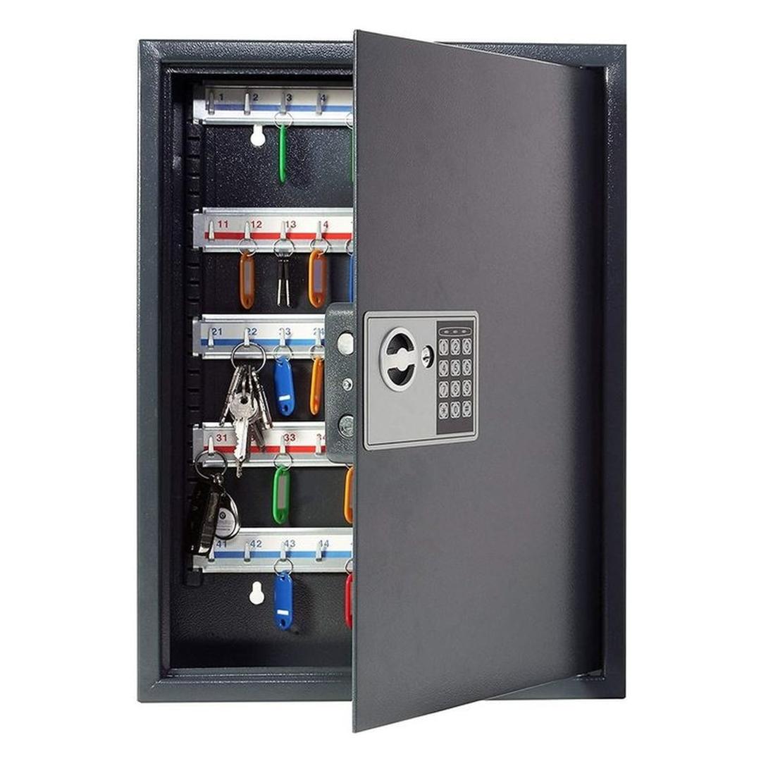 Armoire à clés sécurisée à code, 20 à 300 clés Armoire à clés sécurisée High Security PAVO - Armoire à clés sécurisée pavo High Security 50 clés, porte ouverte