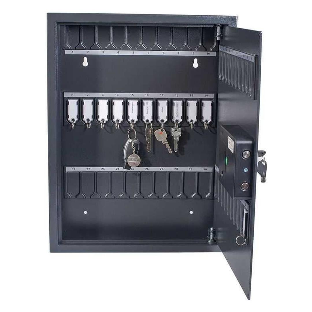Armoire à clés sécurisée à code, 20 à 100 clés Armoire à clés sécurisée à porte-clés aimantés PAVO - Armoire à clés sécurisée pavo Haute Sécurité à porte-clés aimantés 50 clés, clavier