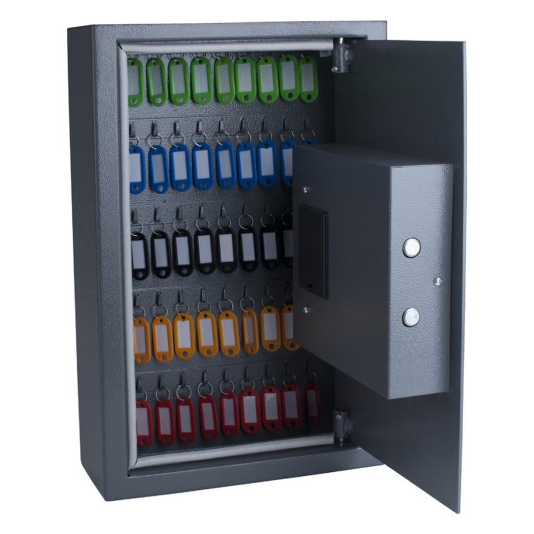 Armoire à clés sécurisée d'extérieur, 50 clés Armoire à clés sécurisée OUTDOOR 50 clés PAVO - Armoire à clés sécurisée d'extérieur pavo Armoire à clés sécurisée OUTDOOR 50 clés, porte ouverte