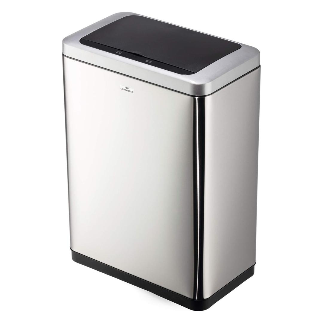 Poubelle automatique à capteur 2 × 20 litres NO TOUCH DUO DURABLE - Poubelle automatique DURABLE NO TOUCH DUO, vue d'ensemble