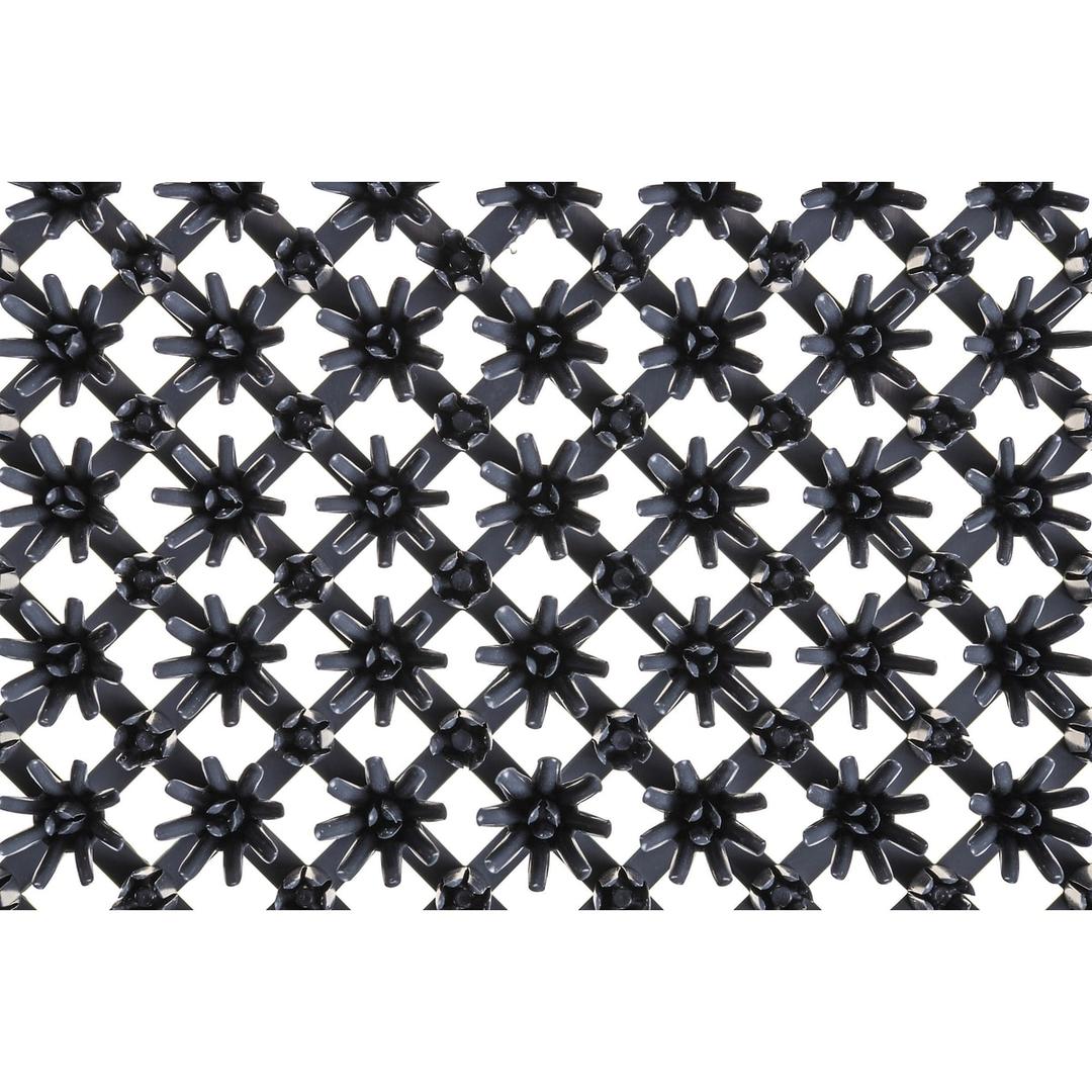Tapis gratte-pieds d'extérieur, tout temps EAZYCARE TURF MILTEX - Tapis anti-salissure miltex EAZYCARE TURF anthracite 57 × 86 cm, dessous ajouré, vu de dessus