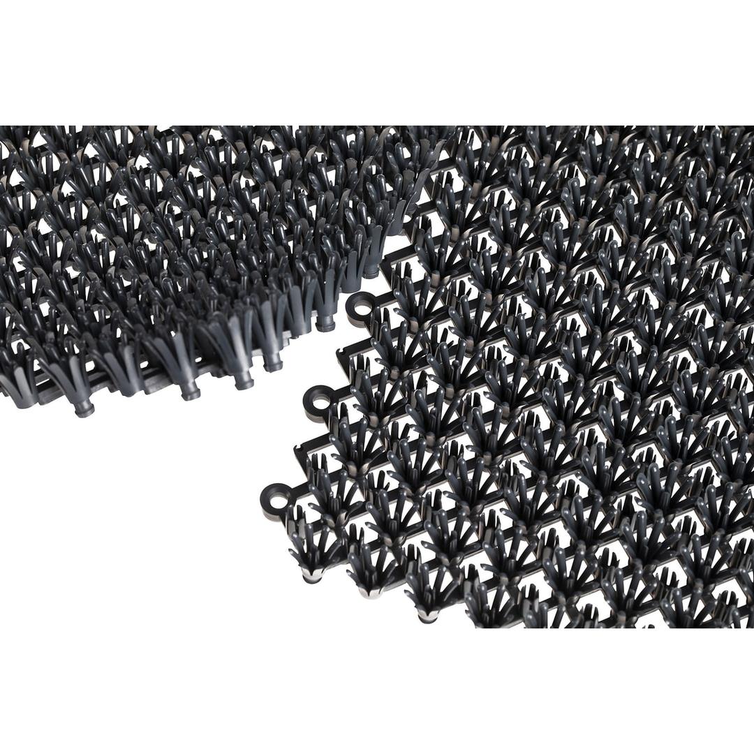 Tapis gratte-pieds d'extérieur, tout temps EAZYCARE TURF MILTEX - Tapis anti-salissure miltex EAZYCARE TURF anthracite 57 × 86 cm, carreaux assemblés