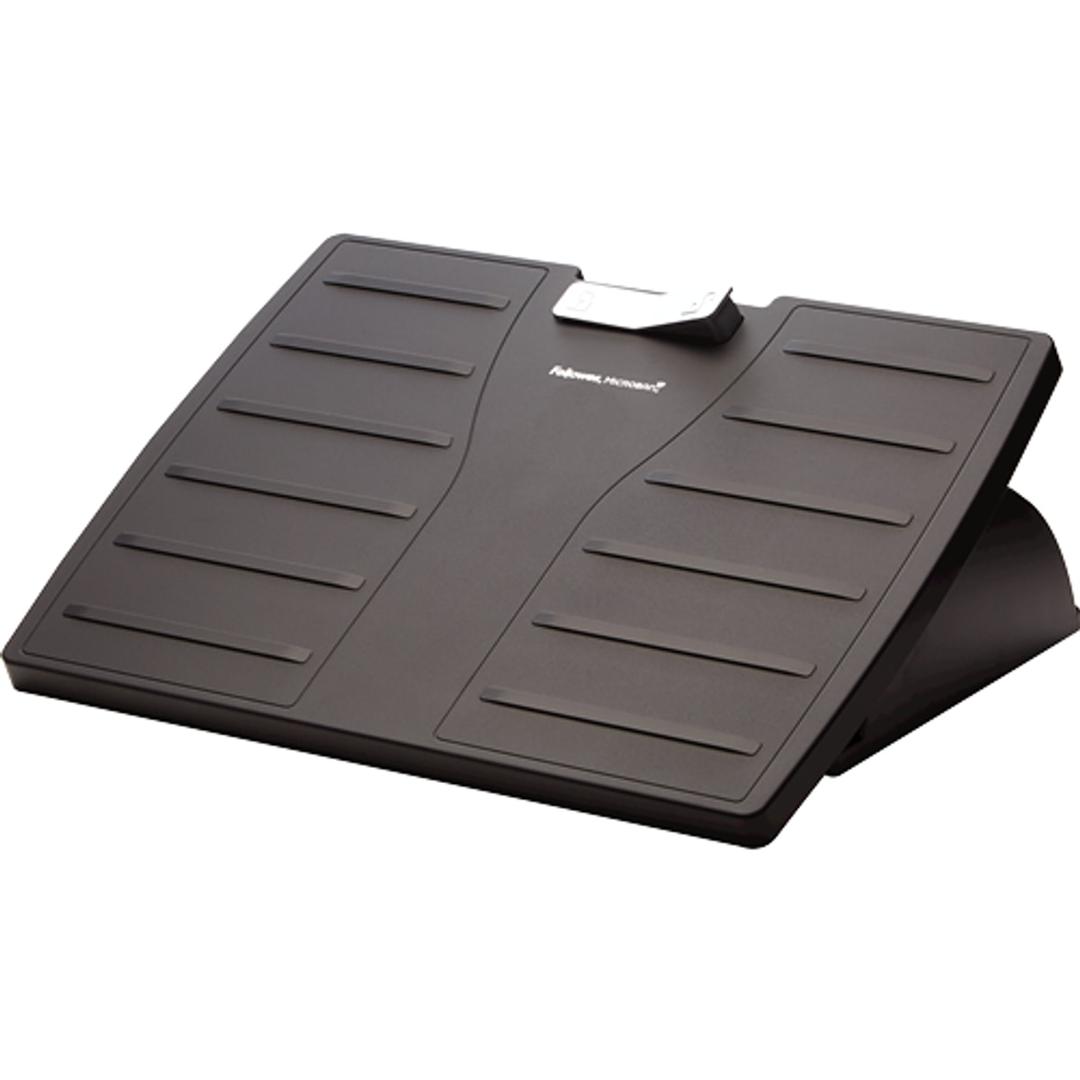 Repose-pieds réglable, protection antimicrobienne Office Suites Microban FELLOWES - Repose-pieds Fellowes Office Suites Microban, vue de trois quarts