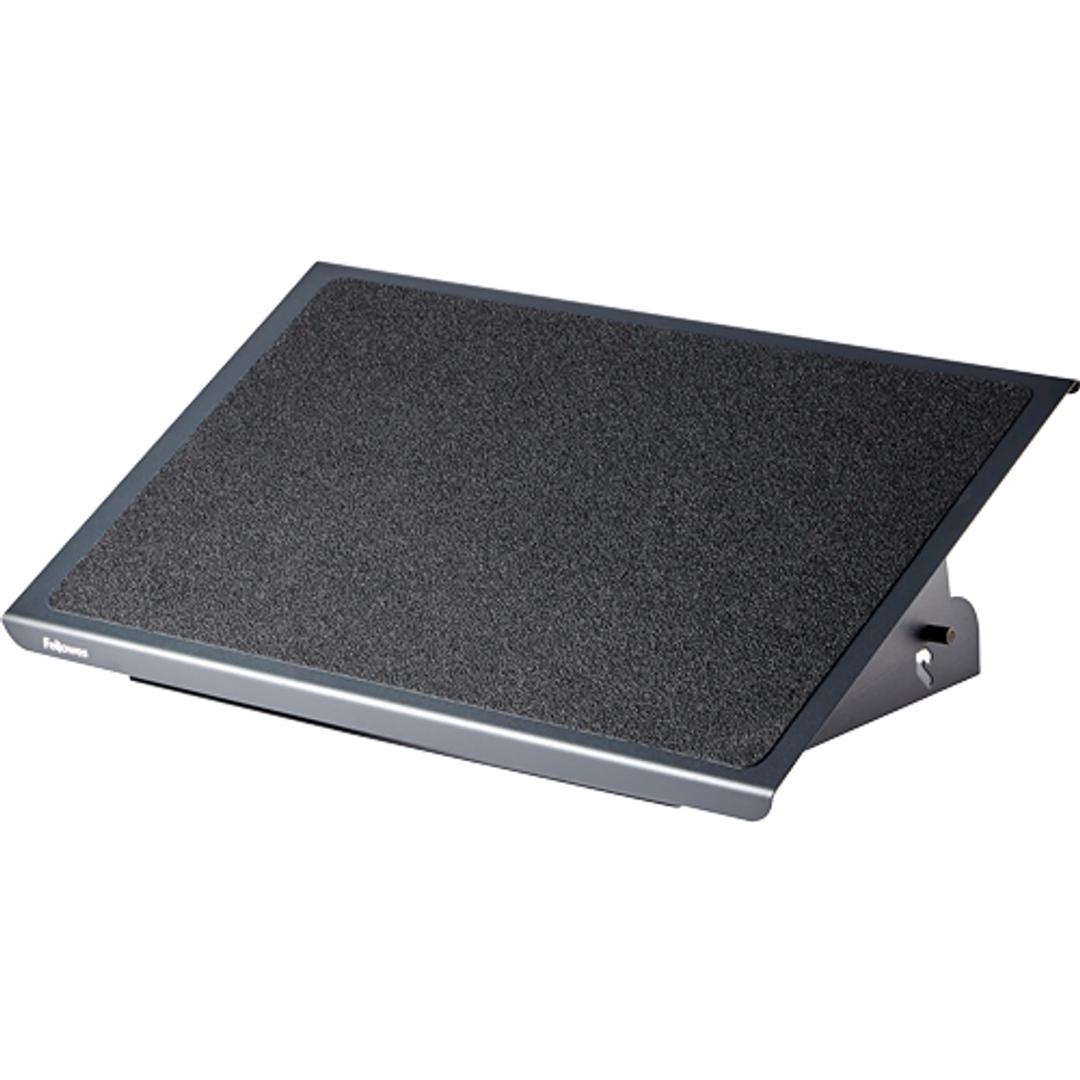 Repose-pieds en métal, grand plateau Professional Series métal FELLOWES - Repose-pieds métal Fellowes Professional Series, vue de trois quarts