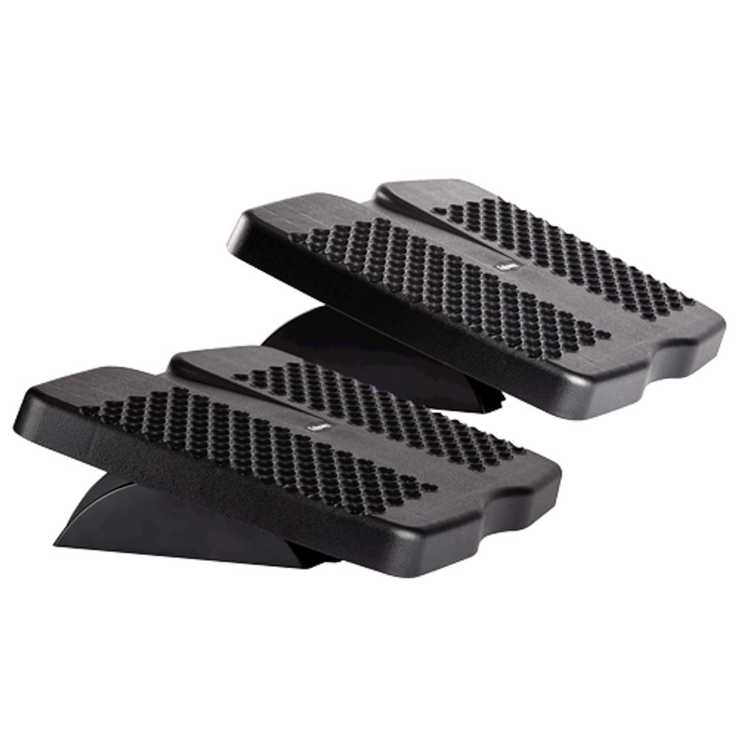 Repose-pieds à plateau ventilé, 2 hauteurs Refresh FELLOWES - Repose-pieds Fellowes Refresh, schéma 2 hauteurs