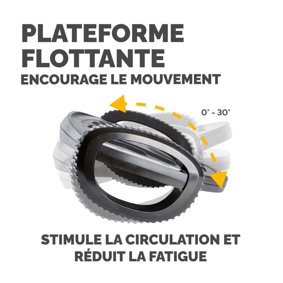 Repose-pieds à bascule, 2 hauteurs Smart Suites Rocker FELLOWES - Repose-pieds Fellowes Smart Suites Rocker, infographie de la bascule