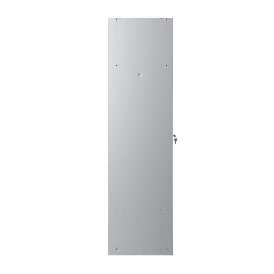 Vestiaire 1 porte en acier, 242 litres PL1130, serrure à clé PHOENIX - Vestiaire Phoenix PL1130 serrure à clé gris clair, vue de dos