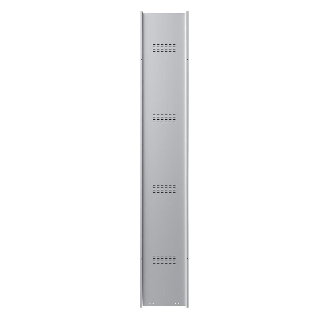 Vestiaire 1 porte en acier, 242 litres PL1130, serrure à clé PHOENIX - Vestiaire Phoenix PL1130 serrure à clé gris clair, vue de côté