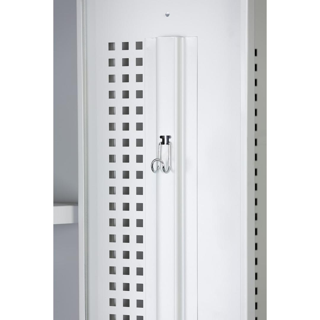 Vestiaire 1 porte en acier, 242 litres PL1130, serrure à clé PHOENIX - Vestiaire Phoenix PL1130 serrure à clé gris clair, détail