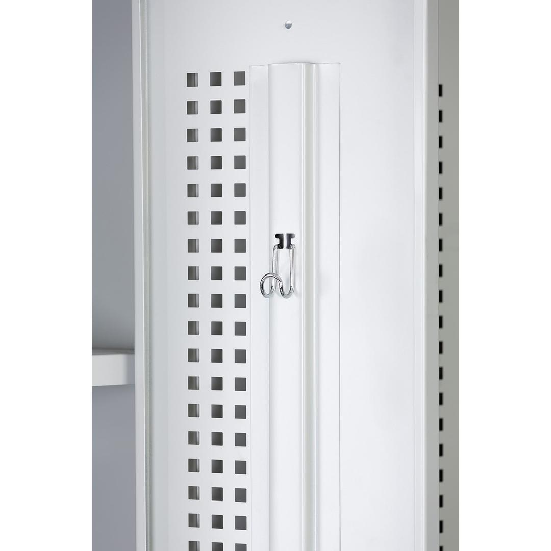 Vestiaire 1 porte en acier, 242 litres PL1130, serrure électronique PHOENIX - Vestiaire Phoenix PL1130 serrure électronique gris clair, détail
