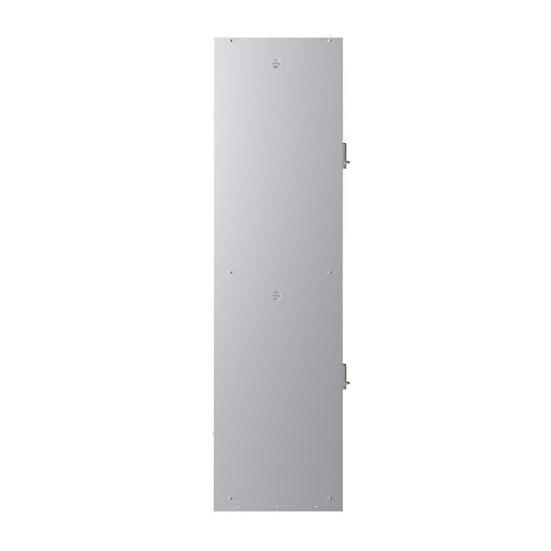 Vestiaire 2 portes en acier, 2 x 121 litres PL1230, serrure électronique PHOENIX - Vestiaire Phoenix PL1230 serrure électronique gris clair, vue de dos