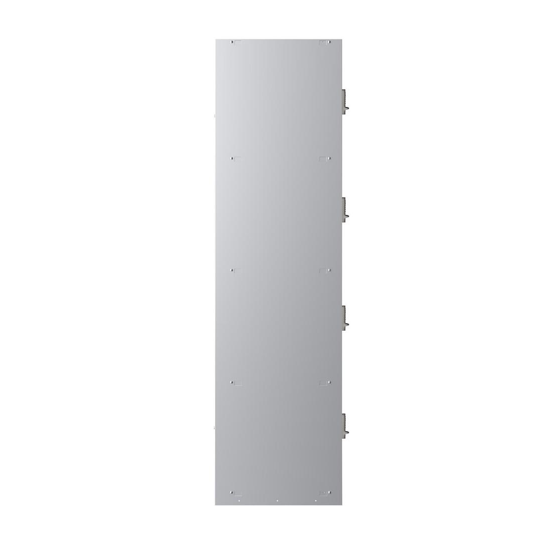 Casier 4 portes en acier, 4 x 60,5 litres PL1430, serrure électronique PHOENIX - Casier Phoenix PL1430 serrure électronique gris clair, vue de dos