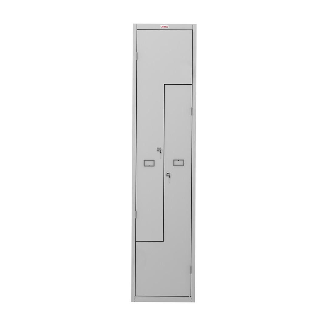 Vestiaire 2 portes en Z, 324 litres PLZ1240, serrure à clé PHOENIX - Vestiaire Phoenix PLZ1240 serrure à clé, vue de face