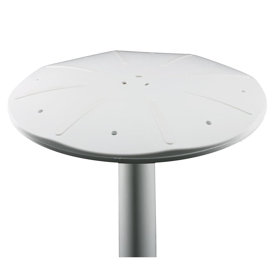 Tabouret assis-debout ERGO BOOST blanc-gris UNILUX - Tabouret assis-debout UNILUX ERGO BOOST blanc-gris, dessous de l'assise