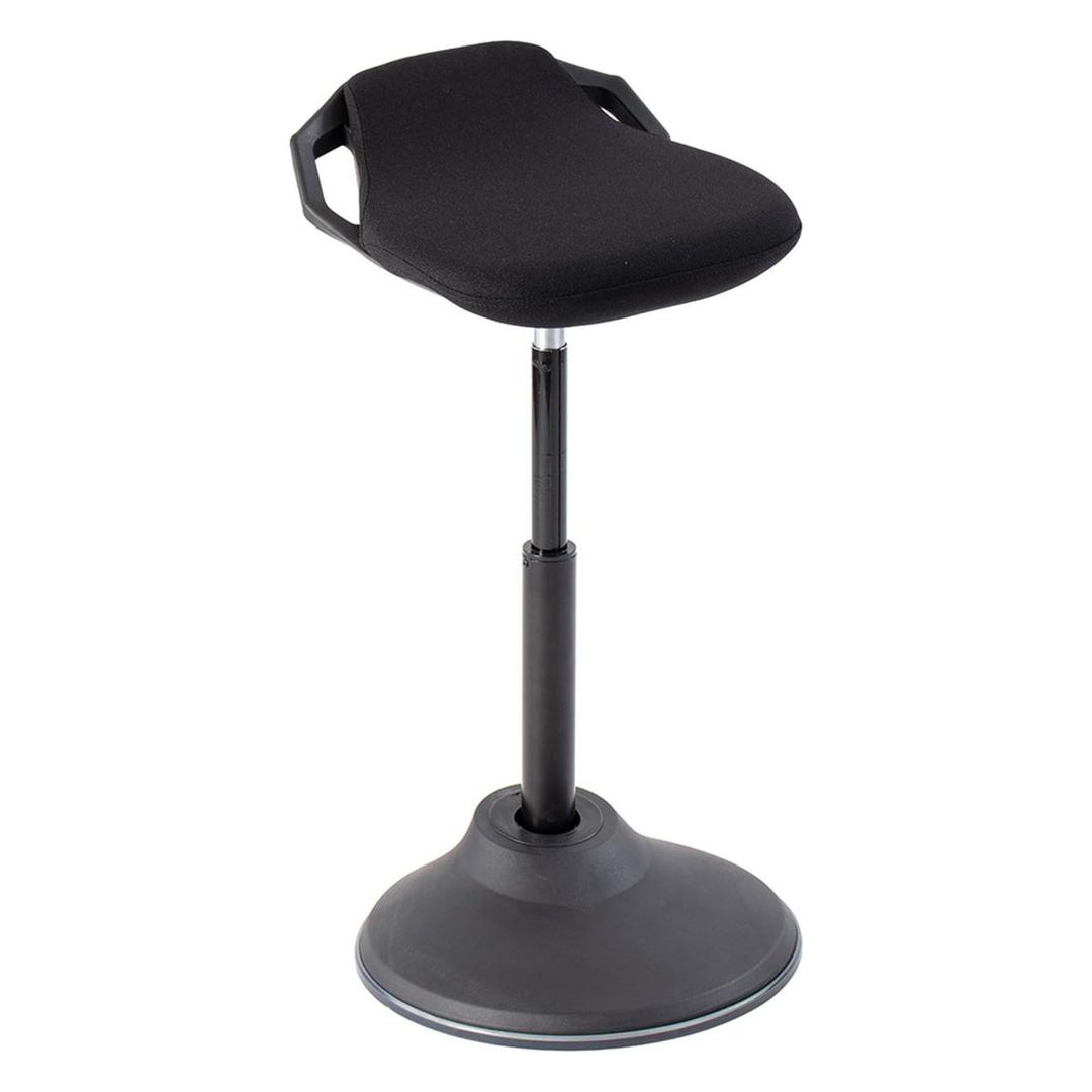 Tabouret assis-debout FLEXY noir ALBA - Tabouret assis-debout ALBA FLEXY noir, vue d'ensemble